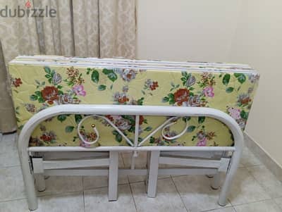 Strong foldable steel cot and bed 15BD