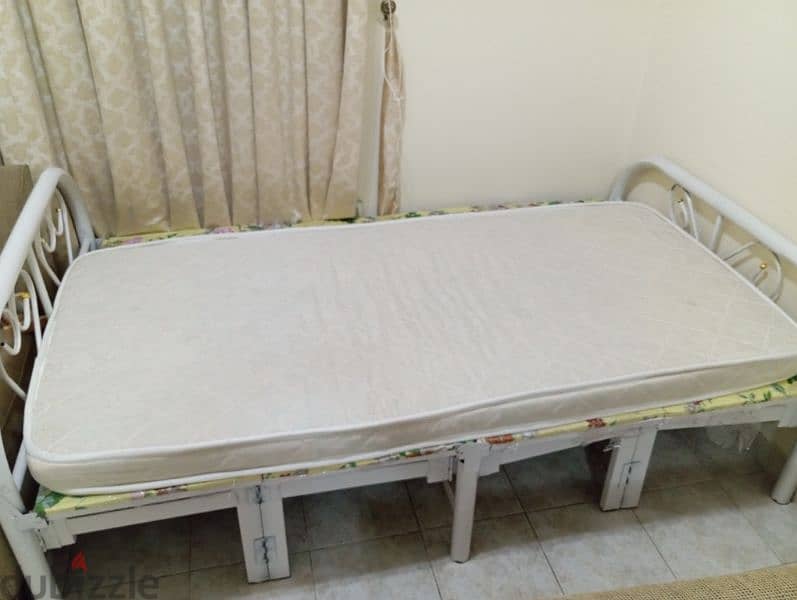 Strong foldable steel cot and bed 15BD 1