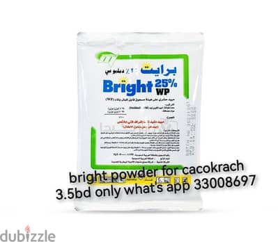 brigth powder for cacokrach 3.5bd with dilvery what's app 33008697