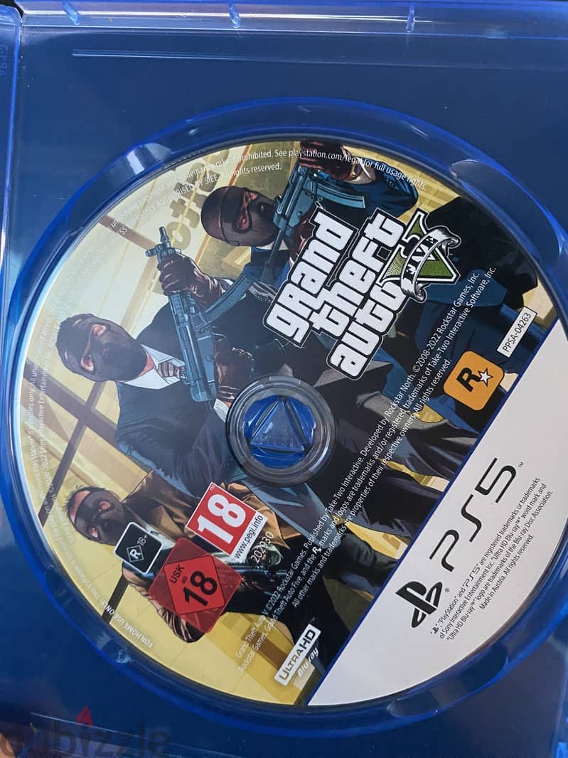 Sony5/PS5 GTA V for sale in brand new condition 1