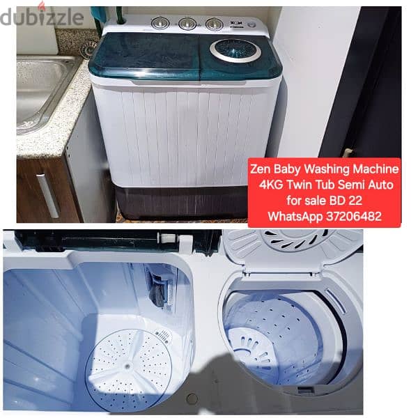 Toshiba 9 kg washing machine and other items for sale with Delivery 4