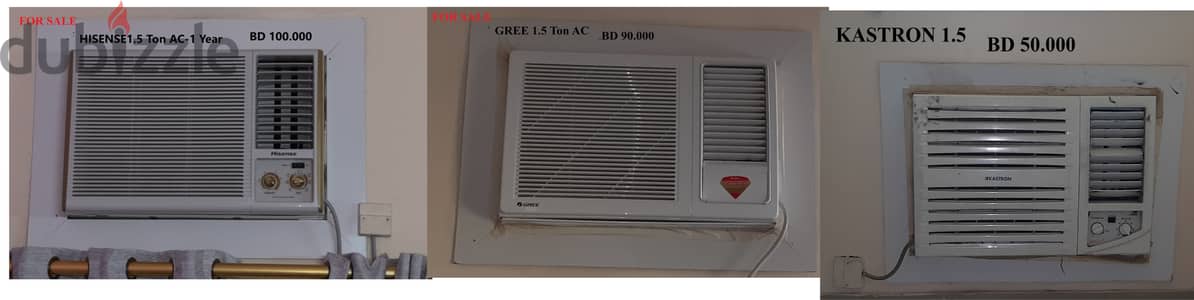 3 Used AC for Urgent Sale