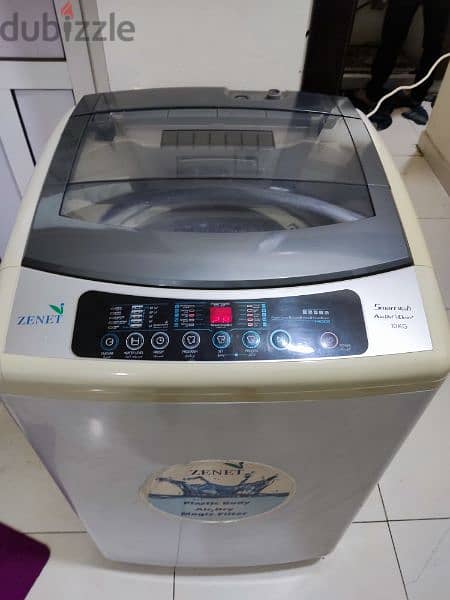 ZENET Washing Machine 10kg, same new 0