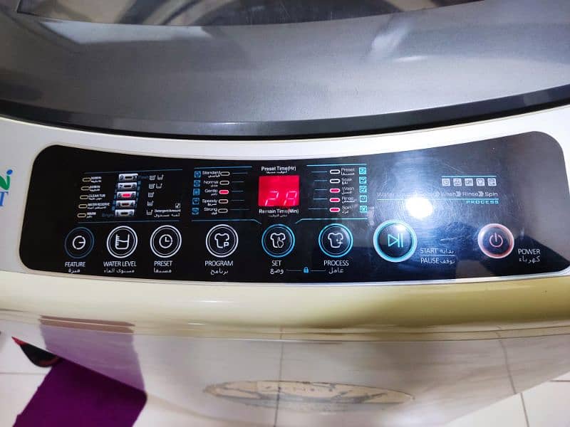 ZENET Washing Machine 10kg, same new 1