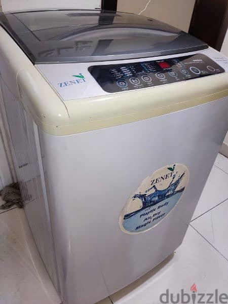 ZENET Washing Machine 10kg, same new 6