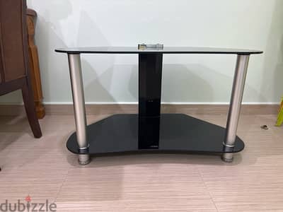 Glass TV stand