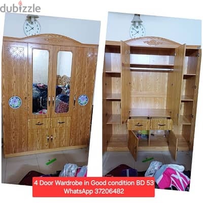 4 Door wardrobe and other items for sale with Delivery