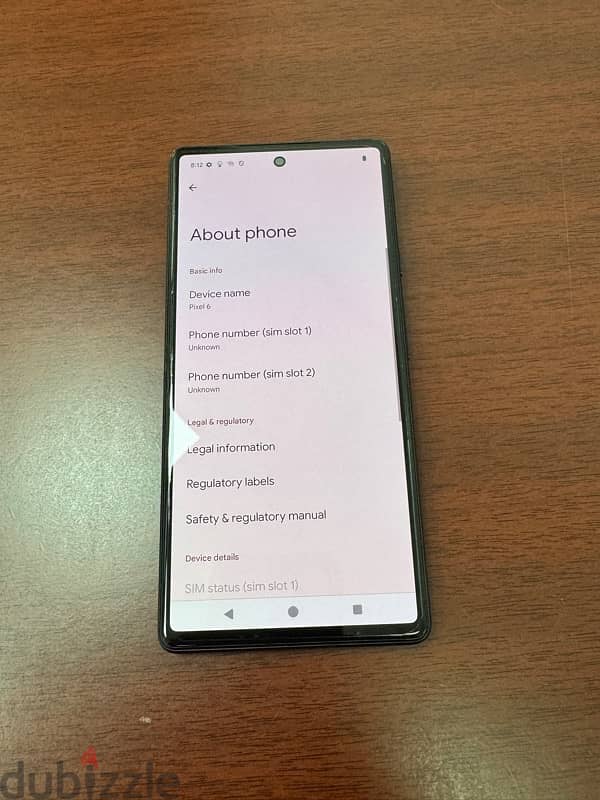 Google Pixel 6 5G 8gb 128gb Dual sim 4