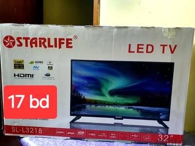 3670 8372 wts ap less use new condition led 32 inch with remote box