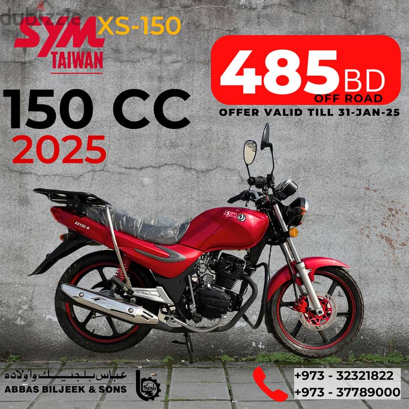 2025 Sym 150cc Brand NEW !!! Delivery Motorcycle Special offer 0