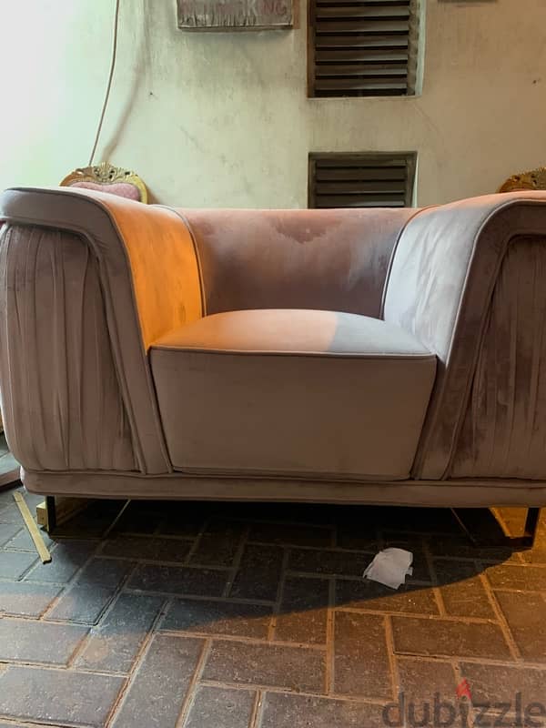 Velvot sofa 1 seat for sale 0