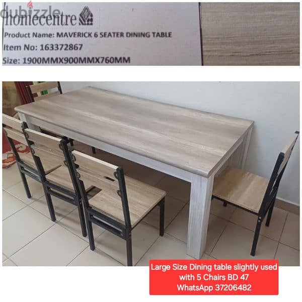 Dining table and other items for sale with Delivery 0