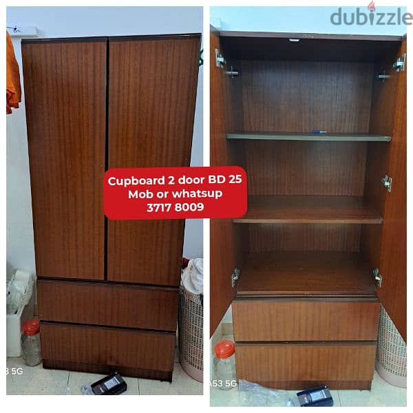 wooden double bed cupboard for sale with delivery 7