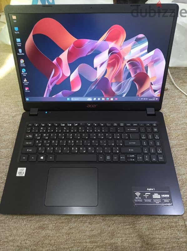 Acer Aspire A3 15.6 Intel Core i3-10 generation 4GB Ram 1TB 0