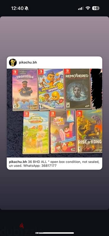 6 nintendo switch games for sale all In One