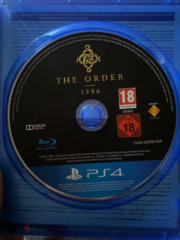 the order 1886 great in condition like new 1