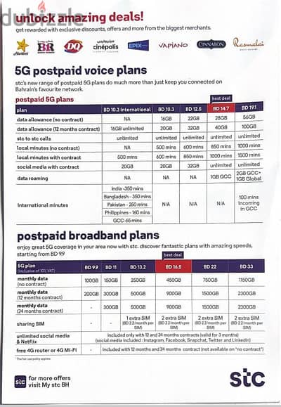 STC 5G Postpaid Data Sim, 5G Home broadband, voice call, fiber