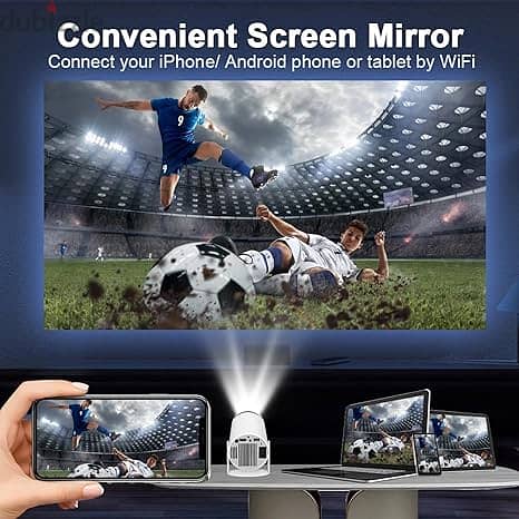 Mini Projector 4K Android 11 Dual Wifi 180°Rotatable Outdoor Projetor 0