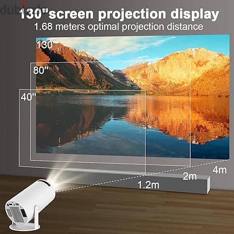 Mini Projector 4K Android 11 Dual Wifi 180°Rotatable Outdoor Projetor 1