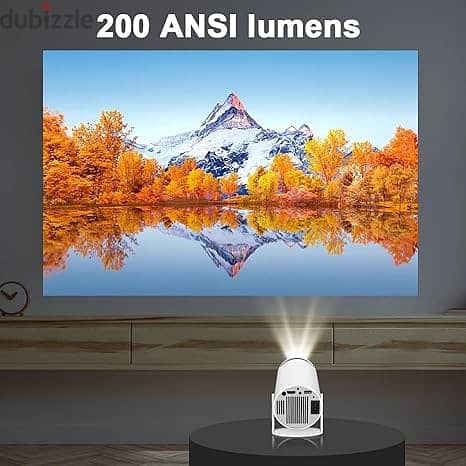 Mini Projector 4K Android 11 Dual Wifi 180°Rotatable Outdoor Projetor 4