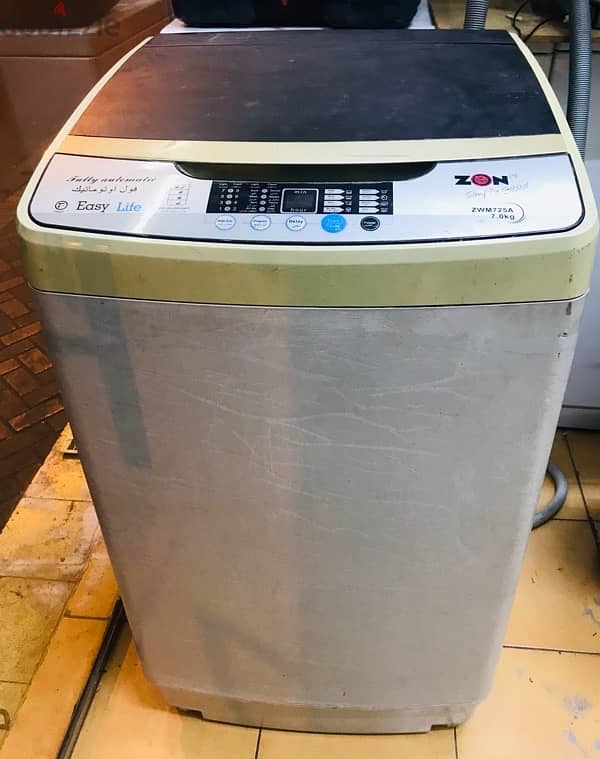 Zen washing machine top load 7/kg good working 1