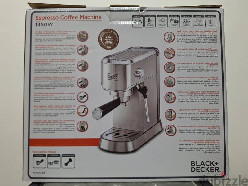 Black+Decker Espresso Coffee Machine 6