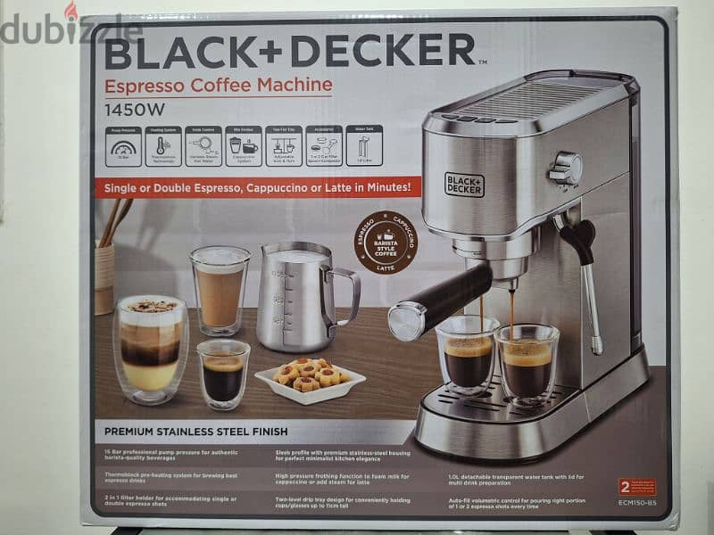 Black+Decker Espresso Coffee Machine 7