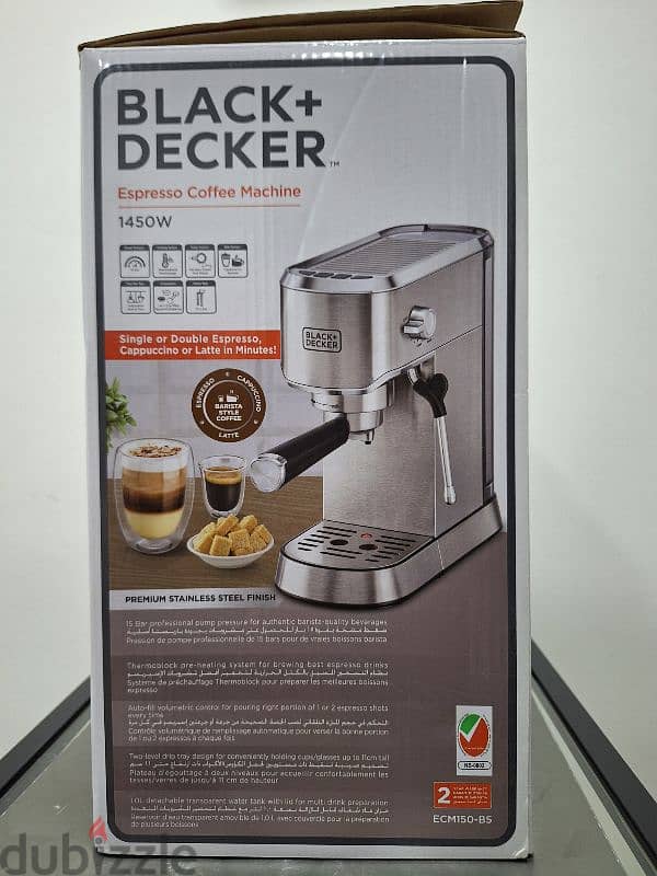 Black+Decker Espresso Coffee Machine 9