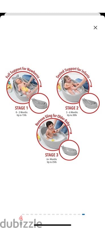 skiphop 3 stage tub