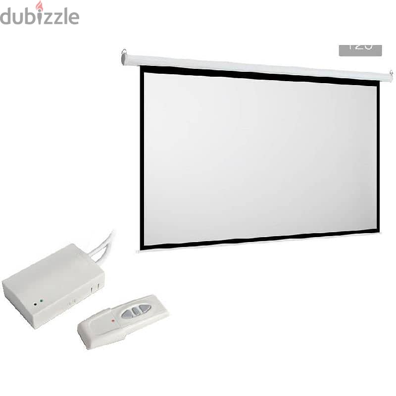 New Box Packed 150"Tripod Projector Screen With Stand & Wall Mounted 2