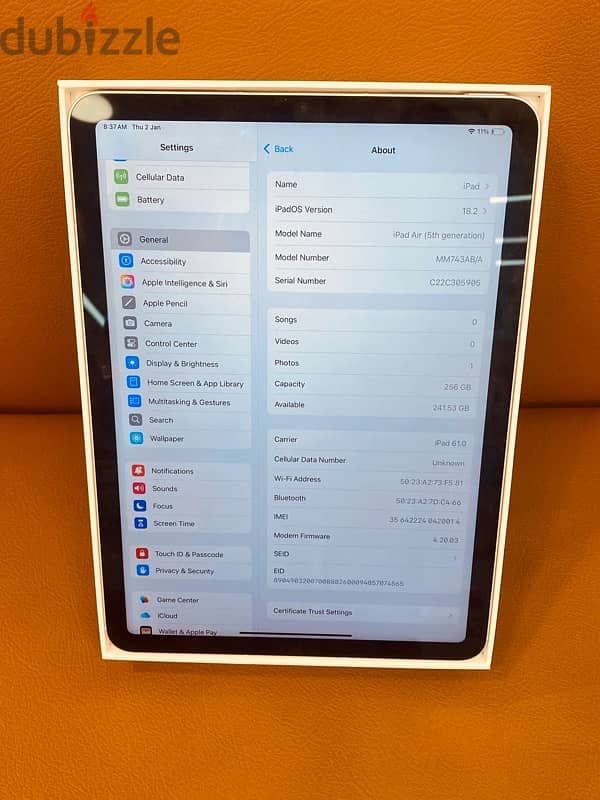 IPad Air 5 256 WI-FI +CELLULAR 3