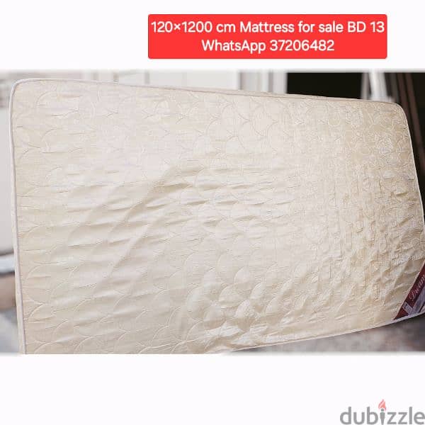 Bed king size with mattresss and other items for sale with Delivery 18