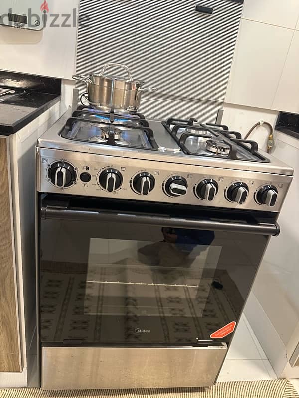 midea 4 burner gas stove and oven 3