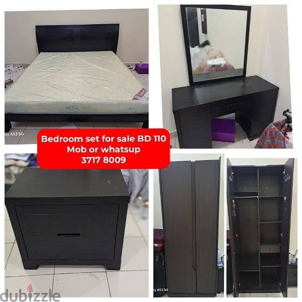 Bedroom set and other household items for sale with delivery 0