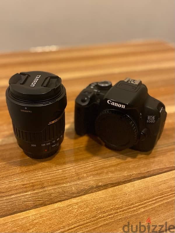 CANON 650D + TAMRON 18-200MM AF LENS + CANON BAG + 2 BATTERIES+CHARGE 5