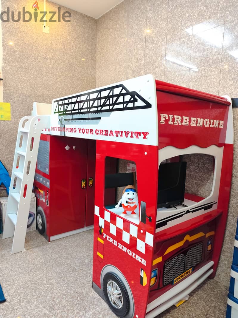 Kids fire engine bed 6