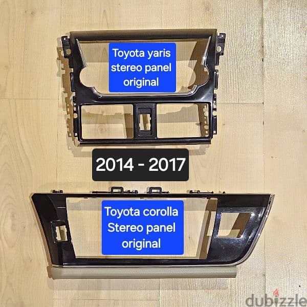 Toyota corolla and Toyota yaris  Stereo panel original 2014 0