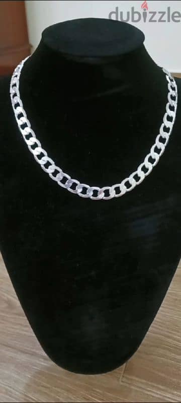 سلسلة رجالية فضةSilver men's chain