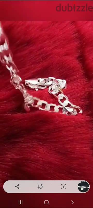 سلسلة رجالية فضةSilver men's chain 1