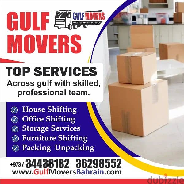 House shifting Bahrain movers and Packers service 0