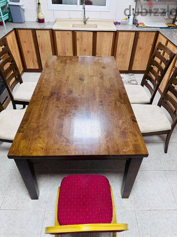 (36216143) Big Dining table with 5 chairs as you can see in the pictur 2