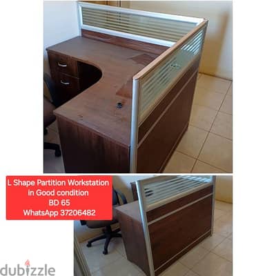 Workstation office table and other items for sale with Delivery