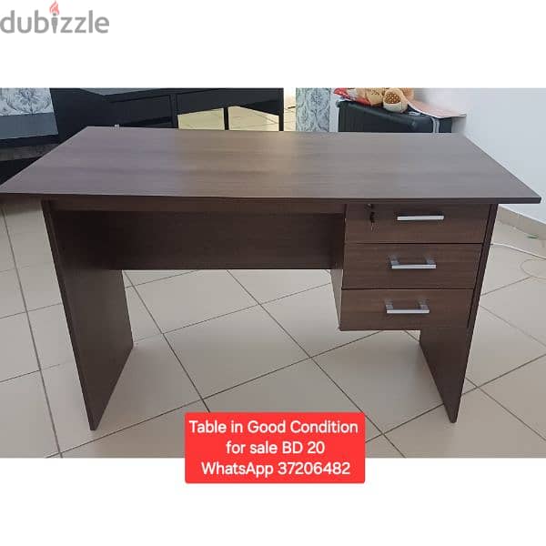 Workstation office table and other items for sale with Delivery 1