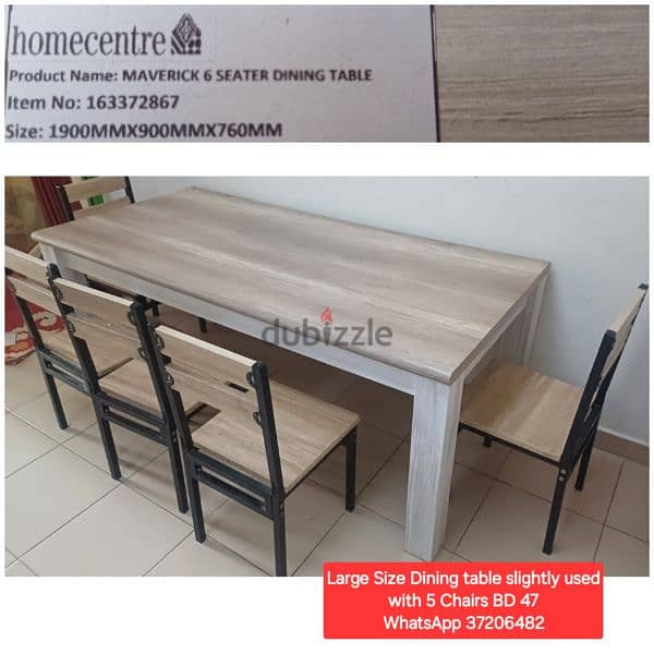 Workstation office table and other items for sale with Delivery 3