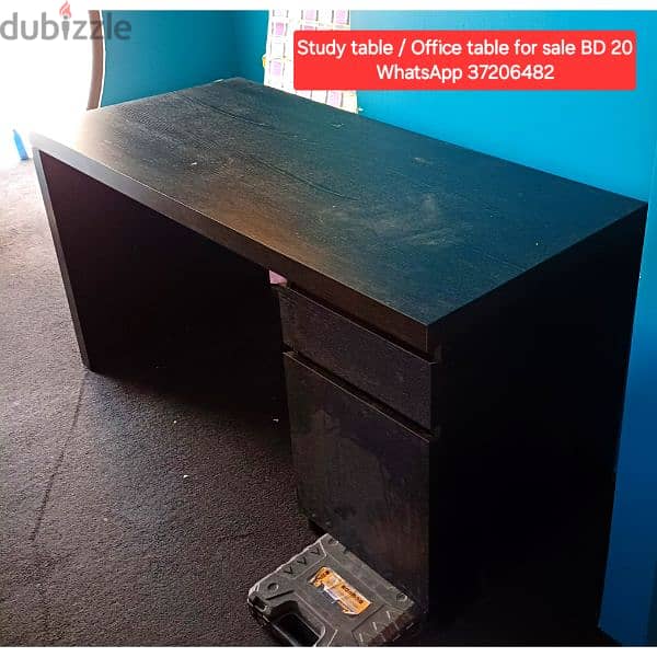 Workstation office table and other items for sale with Delivery 7