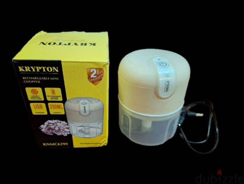 KRYPTON RECHARGEABLE  MINI CHOPPER Brand new 3 BD 0