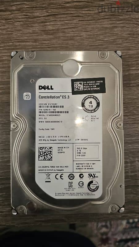 Dell Hard disk SAS 4TB 0