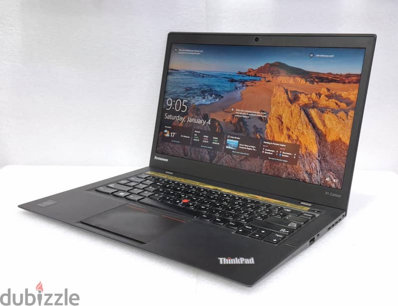 LENOVO X1 Carbon Laptop 8GB DDR4 RAM M. 2 256GB SSD 14" HD+ LED Screen 0