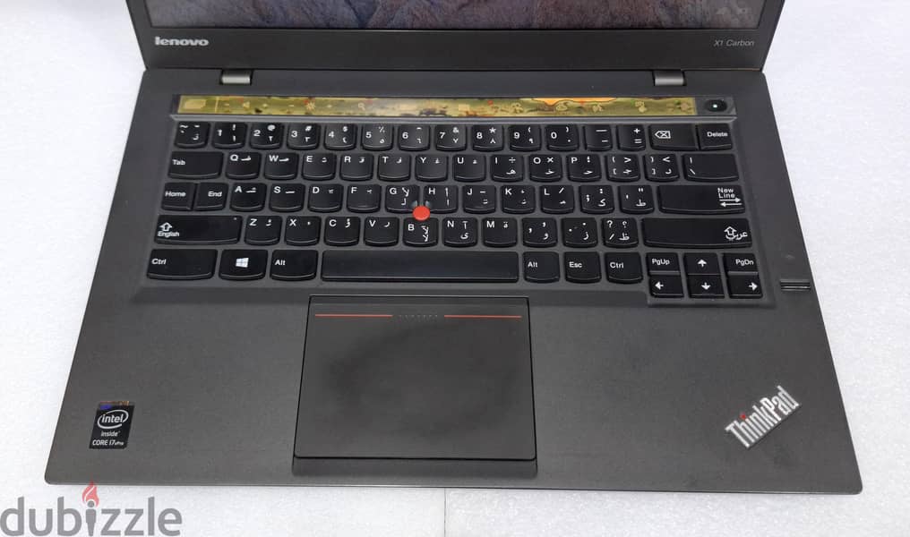 LENOVO X1 Carbon Laptop 8GB DDR4 RAM M. 2 256GB SSD 14" HD+ LED Screen 5