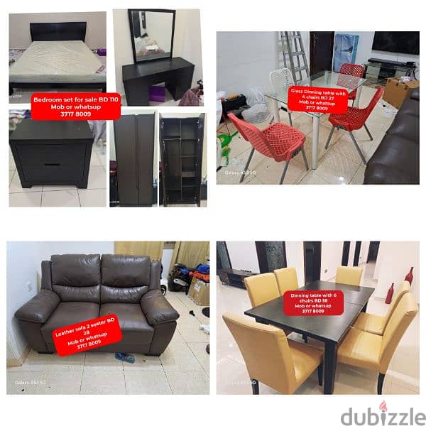 Different type household items for sale with delivery 0